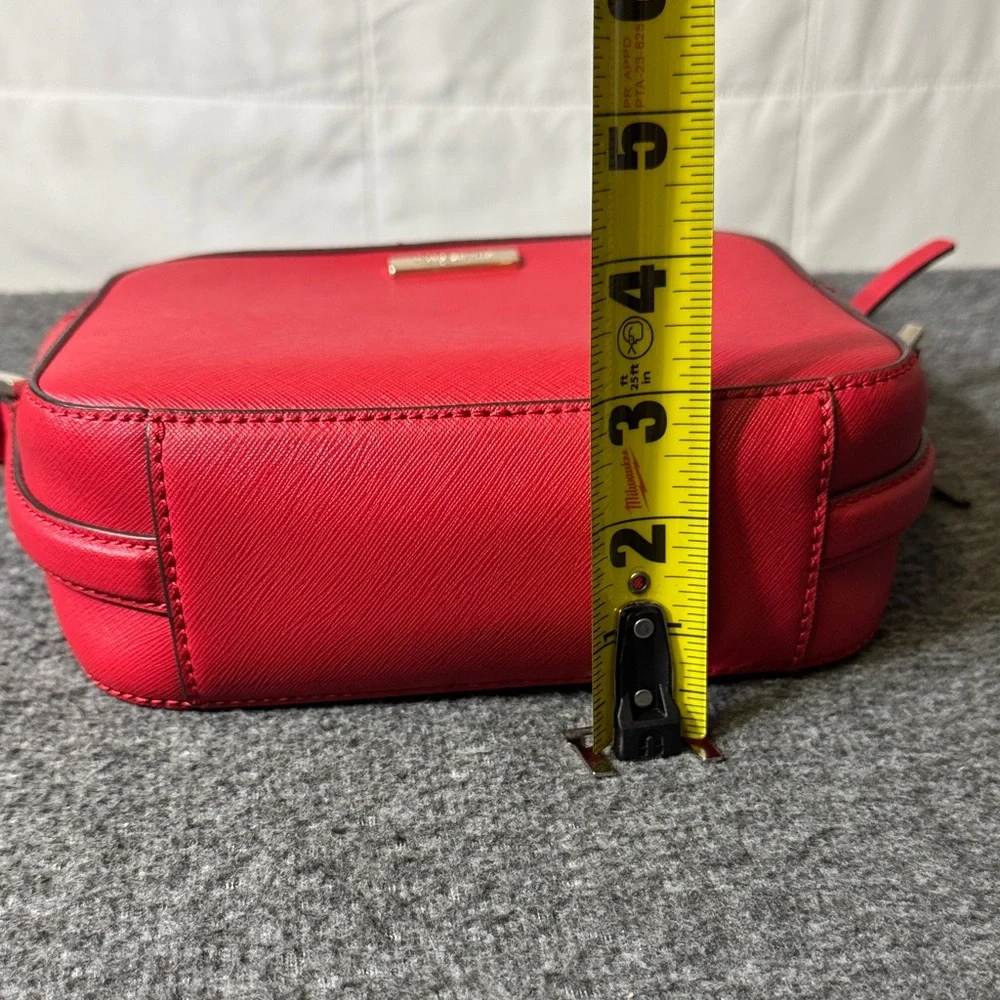 Kate Spade New York‎ Red Saffiano Leather Crossbody Bag Gold Hardware